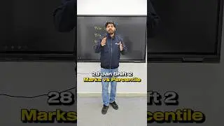 Marks vs Percentile JEE Mains 2026 Exam 28 Jan Shift 2 💀 #shorts #esaral #jee #jee2026 #jeemains