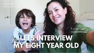 Interviewing My 8 Year Old ・８歳の息子にインタビュー・Friedia