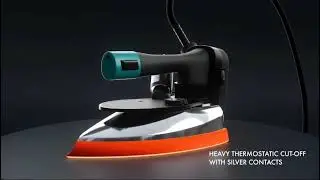 ISTRI DynaPro Gravity Feed 230V Commercial Steam Iron, 1250W with 4.0 L Water Tank Double ISI Mark