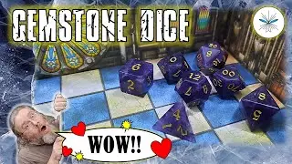 GORGEOUS!!!  //  MAGISEVEN Amethyst Gemstone Dice Set