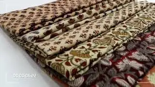 hand block printed cotton kalamkari fabric