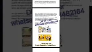 Dissertation|Thesis work| B.Ed.| M.Ed.|D.El.Ed.|BA|MA|B.SC|MSC|All subjects Proper University Format