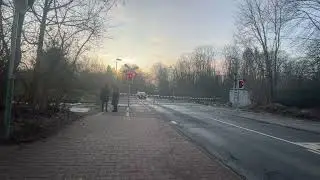 Spoorwegovergang Rheinberg (D) // Railroad Crossing // Bahnübergang 