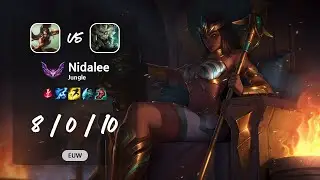 Nidalee Jungle vs Rengar - EUW Master Patch 13.9