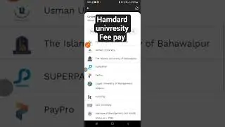 How to Hamdard university fee through jazzcash