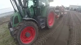 narcissen scheppen Noordwijkerhout { fendt412+nobelsrooier fendt310+hefmast | Agrar-In-Beeld