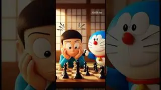 Nobita vs Doraemon Chess Fight 😂 | Funny Doraemon Short Story Pixar-Style Animation#Doraemon #Nobita
