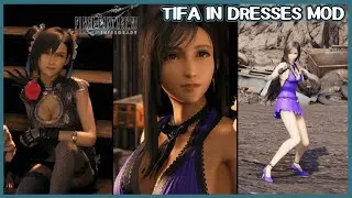 Final Fantasy 7 Remake but Tifa in a dress mod