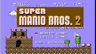 Super Mario Bros 2:The Lost Levels (Actual NES capture) Real Time