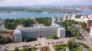 Russia, Irkutsk. The building of the Government of the Irkutsk region, the area of Count Speransky,