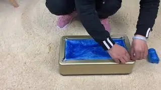 automatic shoe cover dispenser machine 100 disposable covers
