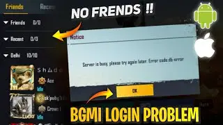 BGMI Server is Busy Db Error Code Problem Solution 🔥How to Solve Db error Code Problem in BGMI