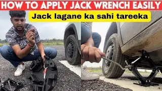Jack लगाने का सही तरीका !! 5 minutes me tyre change kre  || Tata Punch || #tatapunch #jack #tyre