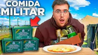 ESTUVE UN DIA ENTERO COMIENDO COMIDA MILITAR 😱