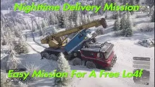SnowRunner Nighttime Delivery Mission For A Free Lo4f