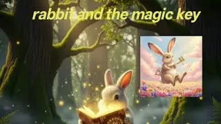 Rabbit and the magic key!#rabbit story #hare and magic door 