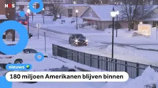 Zware winterstorm in Amerika is begonnen