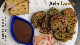Arbi Leaves Prantha Pocket Roll |अरबी पत्तों से स्वादिष्ट पतोड़/पतरोड़/रिक्वेच बिना गले में खराश के 