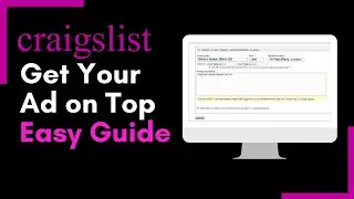 How to Get Your Craigslist Ad on Top !