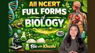 All NCERT full form of biology for NEET 2026 