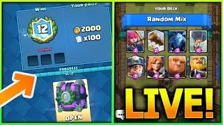 LIVE STREAM! Blind Deck Challenge in Clash Royale! 12 Wins Undefeated in Blind Deck Challenge!?