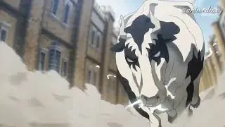 Badass Yor shows off her skill, took down the raging cow #spyxfamily