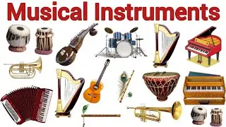Musical instruments name in English, List of music instruments,Different types musical instruments, 