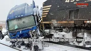 Winter Highway Chaos | Snow, Ice, Wind, Jackknifes, Close Calls and Dangerous Driving