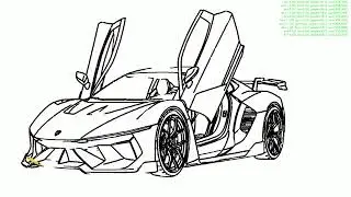 Supercar Drawing Tutorial | How to Draw a Luxury Sports Car Step by Step cizimkod