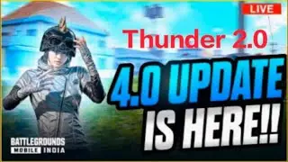 Thunde is live ! 4.0 Bgmi new update vesion #bgmilive # thundelive #gaming #live