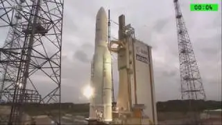 Vol VA235 - A588 ECA - Sky Brasil-1 + Telkom-3S - decollage takeoff liftoff
