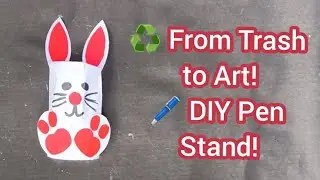 ♻️ Plastic Bottle Pen Stand ✨ | Easy & Creative DIY Idea for Desk Organization @nidhipathshala-p