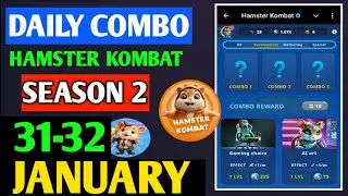 HAMSTER KOMBAT GAMEDEV DAILY COMBO | HAMSTER KOMBAT DAILY COMBO | 31-32 JANUARY HAMSTER DAILY COMBO