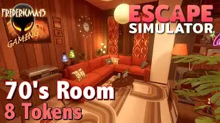 Escape Simulator 70'S ROOM Extra / 8 Tokens Location (Free Update - NEW ROOM)