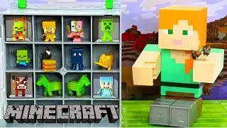 Minecraft Chest Series Blind Box Gold Chase Figure | Collector Case Opening Unboxing