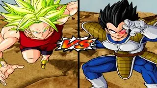 KALE (SUPER SAIYAN) VS VEGETA (SCOUTER) DBS Broly Armor | Dragon Ball Z: Budokai Tenkaichi 3