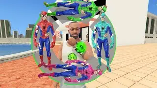 Franklin Playing As ALL ZOMBIE SPIDERMAN In INDIAN BIKE DRIVING 3D