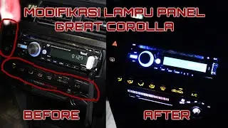 PERBAIKI LAMPU PANEL AC TOYOTA GREAT COROLLA DENGAN LAMPU LED STRIP 12 V