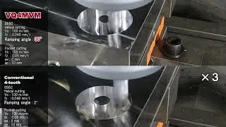 High-Performance End Mill「VQ4MVM」~Comparison of Donut Pockets~