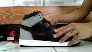 Sneakers ASMR,, Lacing My Air Jordan 1s Rust Shadow 