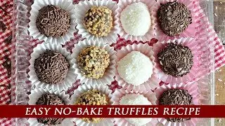 Easy NO-BAKE Truffles Recipe | The PERFECT Gift