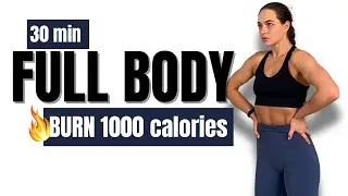30 Min INTENSE Full Body TABATA &ndash; Burn 1000 Calories | No Equipment Fat Burn Workout