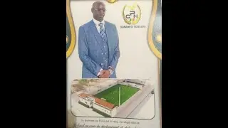 INAUGURATION MINI FOOT MATURIN SAGNA PAR LE MAIRE AMADOU DIARRA MAIRE COMMUNE PIKINE NORD