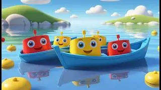 Drei kleine Spielzeugboote schwimmen schnell | Wasserlied & Z&auml;hlen lernen f&uuml;r Kinder