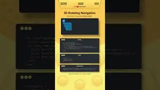 3D Rotating Navigation Menu Hamburger Style &ndash; HTML, CSS & JavaScript Tutorial
