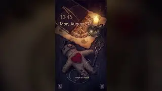 Galaxy Premium Theme - Halloween Black Magic Animated Lockscreen