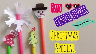TOP 4 Easy Paper Pencil Topper | DIY Christmas Gifting Ideas | Easy DIYs |Christmas 2020