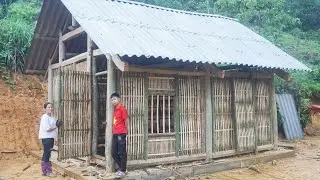 The young man cleaned up and renovated an abandoned old house into a new one in 7 days.