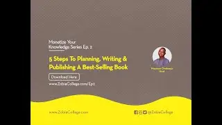 5 Steps To Planning, Writing & Publishing A Best-Selling Book.