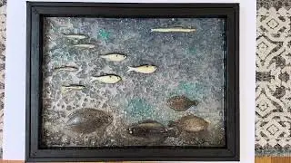 No maintenance fish tank mixed media shattered glass and total boat expoxy